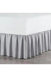 Sens Moi Baza Fırfırı & Tek Kişilik & Ranforce Kumaş & 90x190 - 100x200 - 120x200 Yataklara Uyumlu - Gri - 1