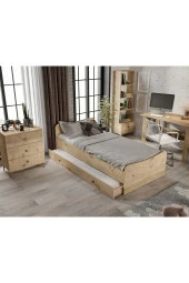 KZNMOB HOME Selen Çocuk Odası Takımı Meşe - 5 Parçalı Tamamı 1. Kalite Mdf - 3