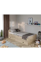 KZNMOB HOME Selen Yavrulu Karyola Meşe - Tamamı 1. Kalite Mdf - 1