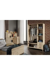 KZNMOB HOME Akasya Modern Genç Odası Takımı Meşe - 4 Parçalı Ve Tamamı 1. Kalite Mdf - 2