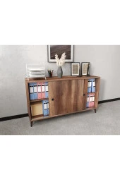 KZNMOB HOME Joker Ofis Dolabı, Dosya Dolabı Barok Meşe - Tamamı 1. Kalite Mdf - 2