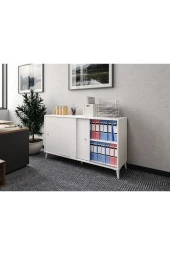 KZNHOME Joker Ofis Dolabı, Dosya Dolabı Beyaz - Tamamı 1. Kalite Mdf - 2