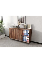 KZNMOB HOME Joker Ofis Dolabı, Dosya Dolabı Barok Meşe - Tamamı 1. Kalite Mdf - 3