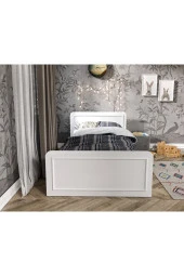 KZNMOB HOME Snow Tek Kişilik Country Tarzı Mdf Karyola - 100cm X 200cm Ölçülerinde - 3