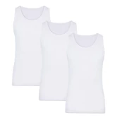 Thermoform Bambu Erkek Atlet Beyaz 3'lü Paket - 1