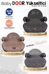 Babydoor Motto 15-36 KG Yükseltici Oto Koltuğu Ultra Comfort Yükseltici - Gri - 4