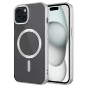 iPhone 15 Kılıf Mat Tasarımlı Magsafe Wireless Şarj Özellikli Mat Setro Kılıf thumbnail 2