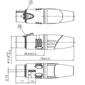 Enova XL23FB Dişi XLR Audio Konnektör - 3