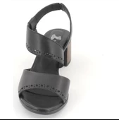 Venüs 1857207y Kadın Hakiki Deri Siyah Yeni Sezon Topuklu Sandalet - 5