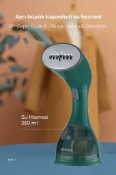 Portatif Buharlı Kırışık Giderici Dikey Ütü Yeşil - 2