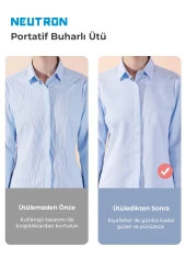 Portatif Buharlı Kırışık Giderici Dikey Ütü Yeşil - 3