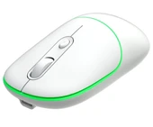 Lecoo WS210 2.4G Wifi Wireless Bluetooth Charging Mouse Beyaz - 2