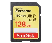 Sandisk 128GB Extreme SDXC Card 150MB/s V30 UHS-I U3 Hafıza Kartı SDSDXV5-128G-GNCIN - 1