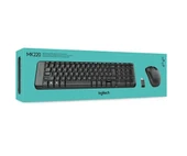 Logitech MK220 Q Türkçe Kablosuz Standart Siyah Klavye+ Mouse - 5