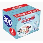 Goon Mutlu Bebek Bebek Bezi Beden:3 (7-12Kg) Midi 300 Adet Aylık Fırsat Pk - 1