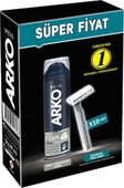 Arko Men Karma Set Traş Bıçağı Klasik (10 Adet)+Banyo Traş Bıçağı(5 Adet)+Traş Köpüğü Set (2 Adet) - 3