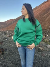 İçi Şardonlu Sweatshirt Kazak - 1