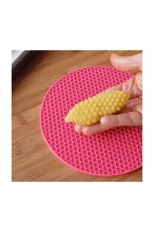 Yanmaz Silikon Nihale Yuvarlak Petek Dokulu Nihale Kalburabastı Esnek Nihale - 2