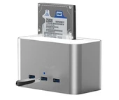 Codegen CDG-DOC-303 2.5 ve 3.5 USB 3.0 Alüminyum Sata 3 Docking Station Harici HDD Kutusu - 5