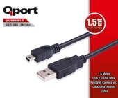 Qport Q-USBKM1.5 5Pin 1.5Mt USB 2.0 Data Kablosu - 3