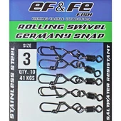 EFFE Rolling Swivels Germany Snap Kilitli Fırdöndü - 1