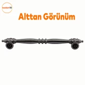 Petek Lüx Mutfak Mobilya Çekmece Dolabı Dolap Kapak Kulpu Kulbu Düz Metal Kulpları Kulpu Füme 128 Mm thumbnail 4