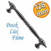 Petek Lüx Mutfak Mobilya Çekmece Dolabı Dolap Kapak Kulpu Kulbu Düz Metal Kulpları Kulpu Füme 128 Mm thumbnail 1