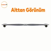 Petek Lüx Mutfak Mobilya Çekmece Dolabı Dolap Kapak Kulpu Kulbu Düz Metal Kulpları Kulpu 224 Mm Krom thumbnail 4