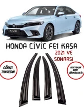 Honda Civic FE1 Kasa Hb Sd 2021 ve Sonrası Cam Rüzgarlığı 4lü - 1