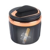 Işıklı küllük siyah-altın renkli / ICKU48 thumbnail 2