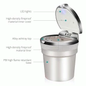 Space ışıklı küllük gümüş renkli / ICKU45 thumbnail 1