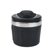 Space Işıklı küllük siyah-nikel renkli Araç içi küllük thumbnail 1