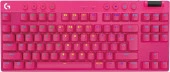 Logitech G Pro X TKL Lıghtspeed RGB Oyuncu Klavyesi - Pembe thumbnail 1