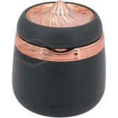 Üniversal 7 Renkli Işıklı Porselen Yanmaz Koku Geçirmez Lüx Oto Küllük Dumansız Kapaklı Spor Araç İçi Küllük Araba Küllüğü Gold - 8