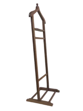 Dilsiz UŞAK 12354 Tek Tepe Model Parlak Ceviz Lake Askılık Ahşap Kayın El yapım - 2