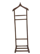 Dilsiz UŞAK 12354 Tek Tepe Model Parlak Ceviz Lake Askılık Ahşap Kayın El yapım - 3