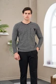PJS 23710 Erkek Jakarlı Pijama Takım - 3