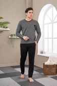 PJS 23710 Erkek Jakarlı Pijama Takım - 1