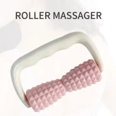 Tutma Kollu Selülit Masaj Rulosu 2 Roller Topuzlu Pembe Renk - 2