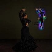Veraart Işıklı Dans Temalı Tablo Helen Dekoratif Gece Lambası 85 cm - 2