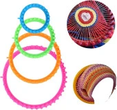 Hayal Sepeti Yuvarlak Dokuma Tezgahı - Şapka Ve Bere Örgü El Aparatı 6 Parça thumbnail 6