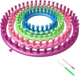 Hayal Sepeti Yuvarlak Dokuma Tezgahı - Şapka Ve Bere Örgü El Aparatı 6 Parça thumbnail 7