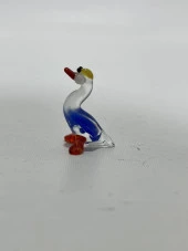 El Yapımı Mini Murano Cam Ördek Biblo A154-07 thumbnail 3