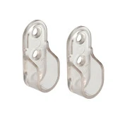 Askı Flanşı Oval Dolap Elbise Askı Asma Aparatı Plastik Aparat 45 mm (2 ADET) - 4