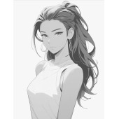 Anime Güzeli Boyama Kitabı (120 Tam Sayfa Boyama) - 5