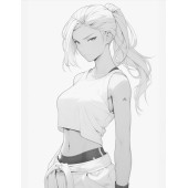 Anime Güzeli Boyama Kitabı (120 Tam Sayfa Boyama) - 8
