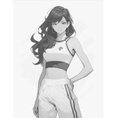 Anime Güzeli Boyama Kitabı (120 Tam Sayfa Boyama) - 9