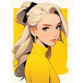 Anime Kadınlar Boyama Kitabı (100 Tam Sayfa Boyama) - 2