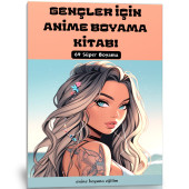 Gençler İçin Anime Boyama Kitabı (64 Tam Sayfa Boyama) - 1