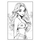 Gençler İçin Anime Boyama Kitabı (64 Tam Sayfa Boyama) - 3